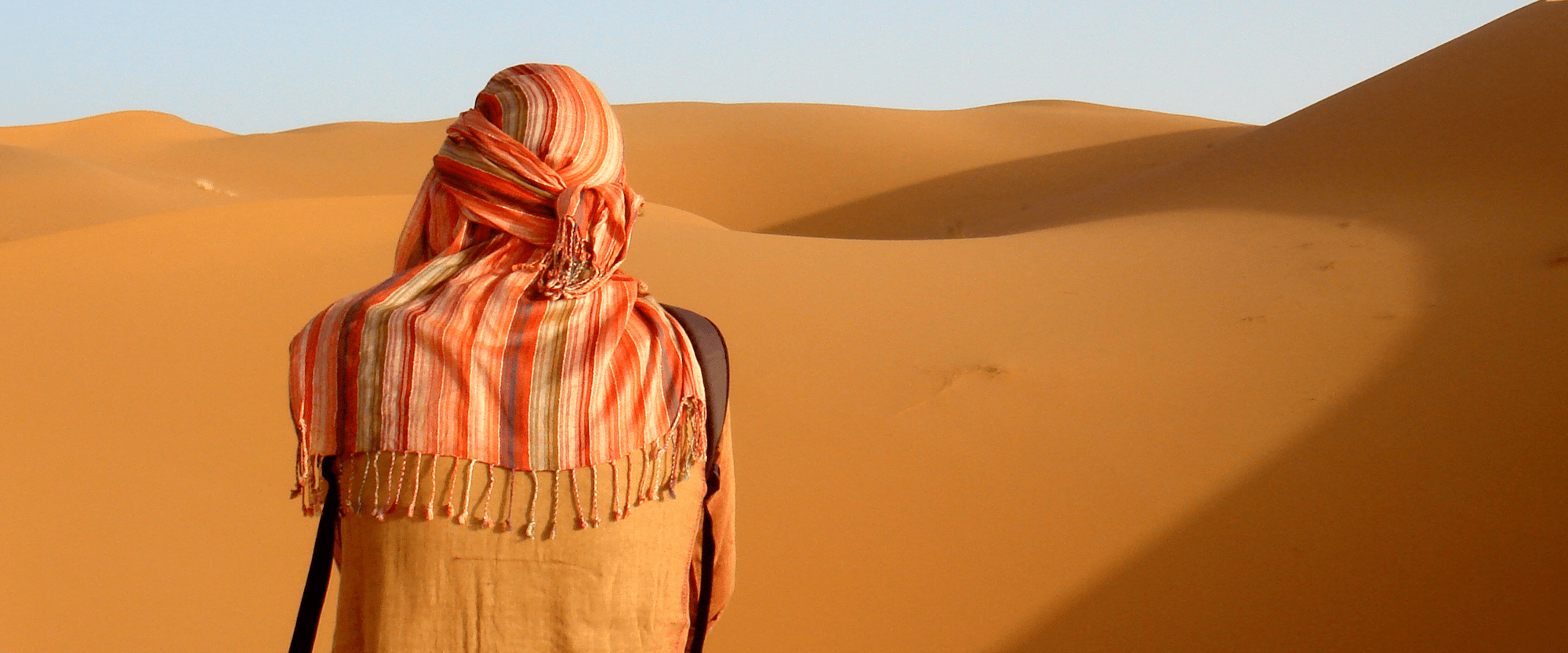 Arab woman in desert